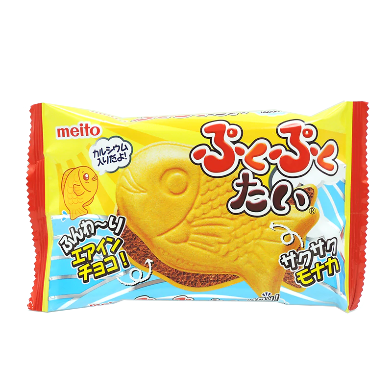 Meito Puku Puku Tai Taiyaki Wafer - Chocolate