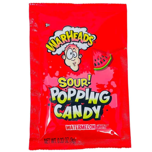 Warheads Popping Candy Sour Watermelon